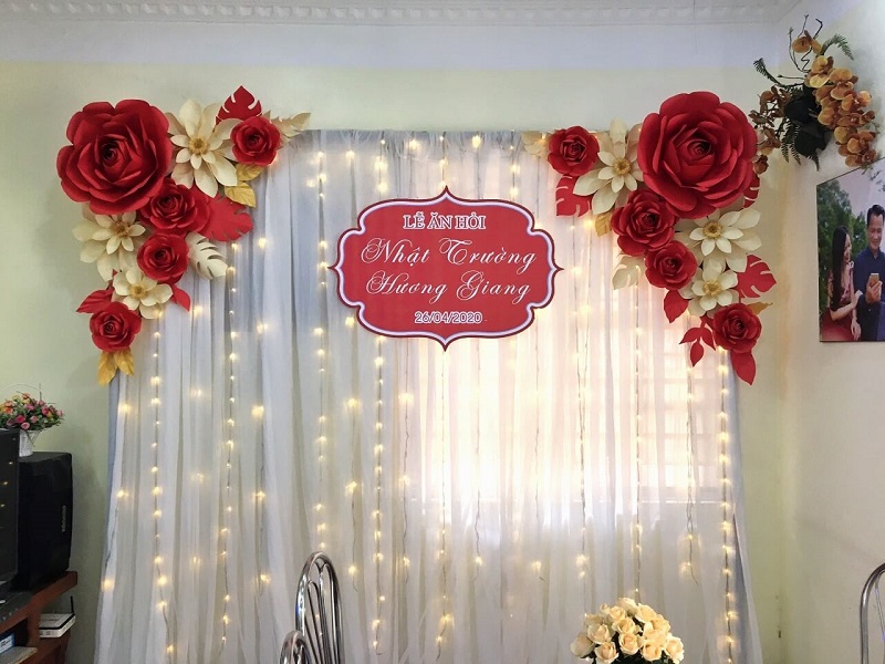 Ý tưởng làm đám cưới với hoa giấy trang trí  Fairy Corner